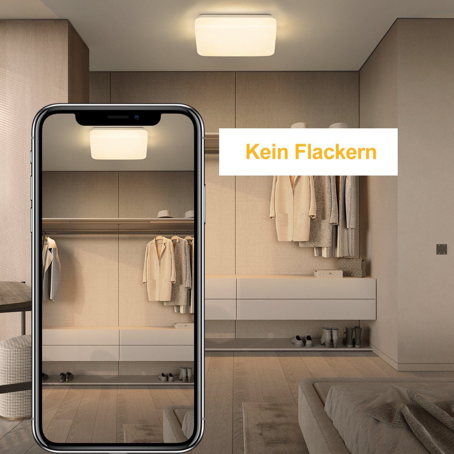 Nettlife LED Deckenleuchte Sternenhimmel Kinderzimmer 15W 21cm 3000K/4000K günstig online kaufen