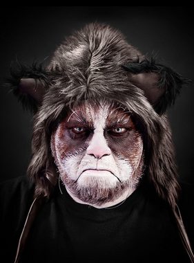 Maskworld Theaterschminke Make-up Set Grumpy Cat, Halloween Schminkset mit perfekt abgestimmten Komponenten