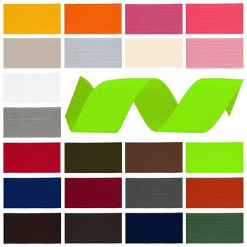 maDDma Gurtband Polyester 45m lang 30mm breit Farbwahl Rollladengurt, 058 navyblau