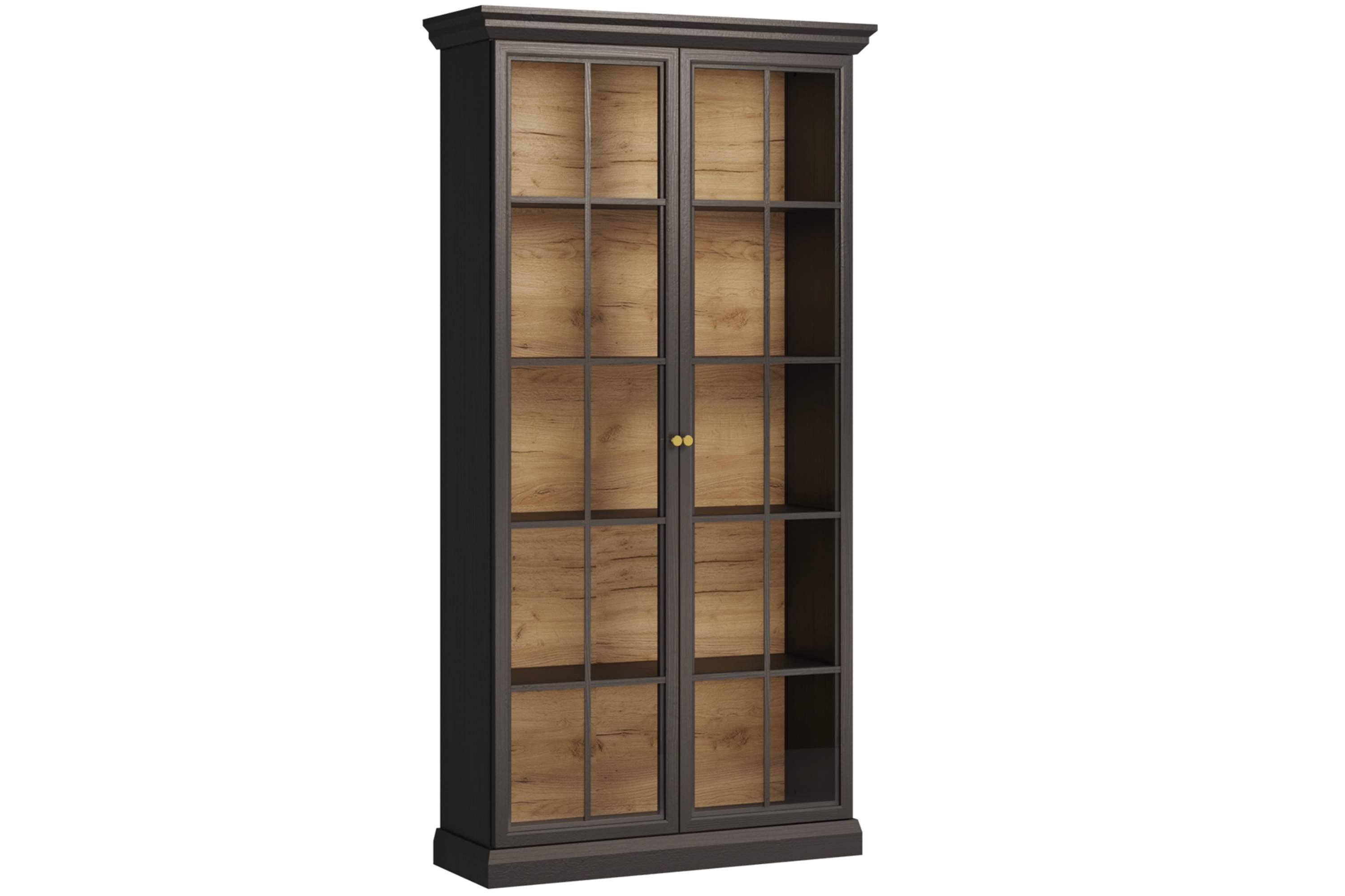 KONSIMO® Vitrine KATRIA Glasvitrine, hergestellt in der EU, Glastüren, Breite 103 cm
