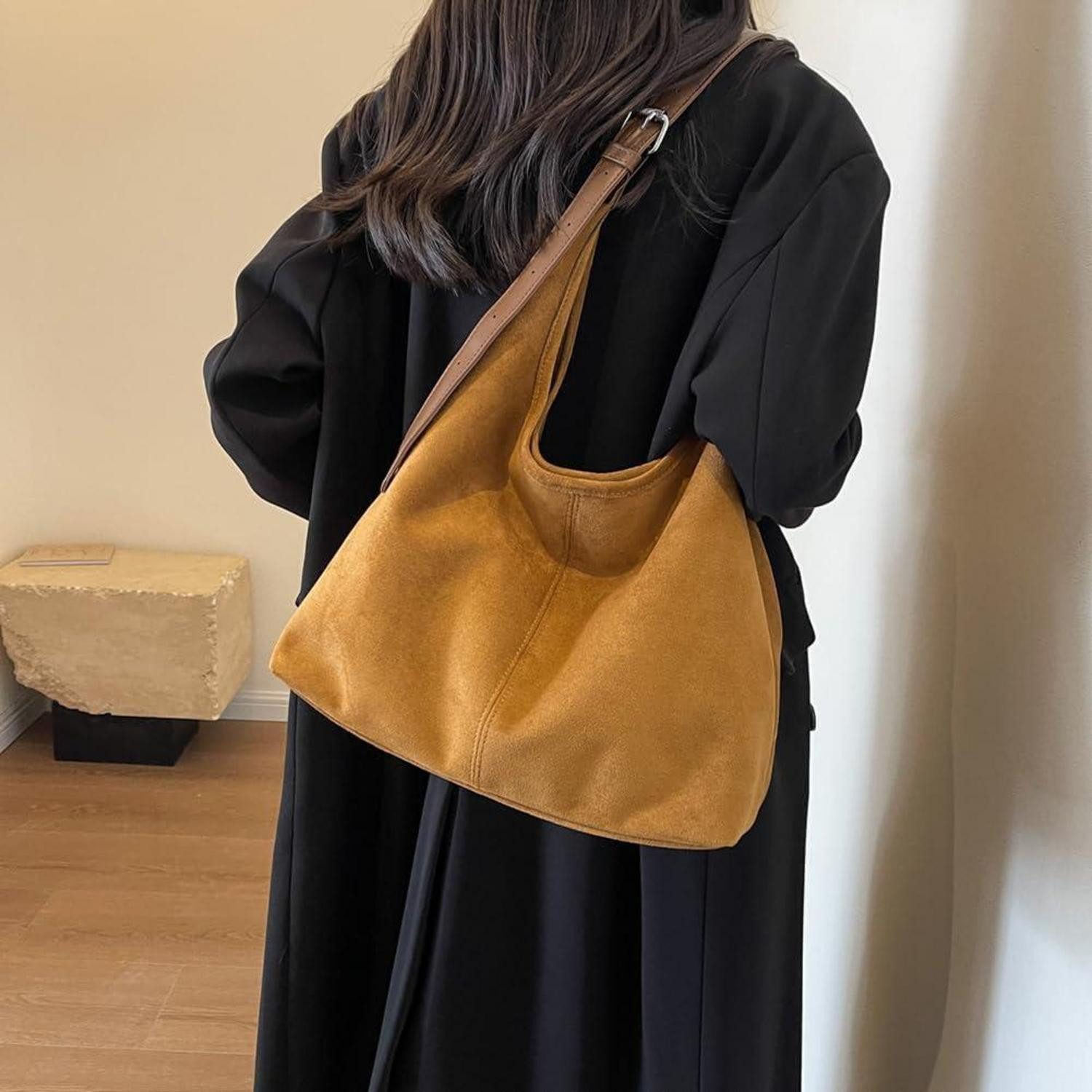 LuxusKollektion Handtasche Große Wildleder Handtasche Damen günstig online kaufen