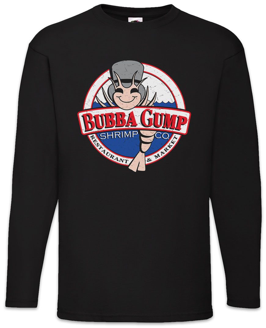 Urban Backwoods Langarmshirt Bubba Gump Logo Langarm T-Shirt Forrest Garnelen Shrimping Co Retro (1-tlg) Film Shrimp Forrest Run