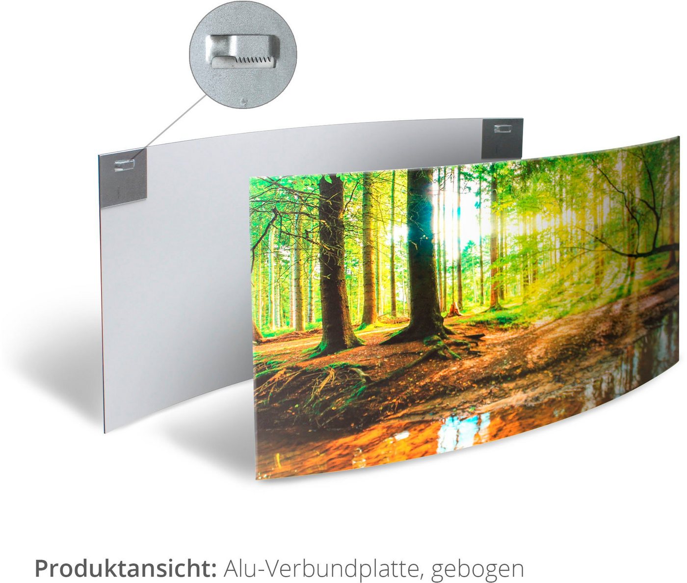 Artland Wandbild »Ostsee mit Sonnenaufgang s/w«, Gewässer (1 Stück), 3D Optik gebogen-HomeTrends