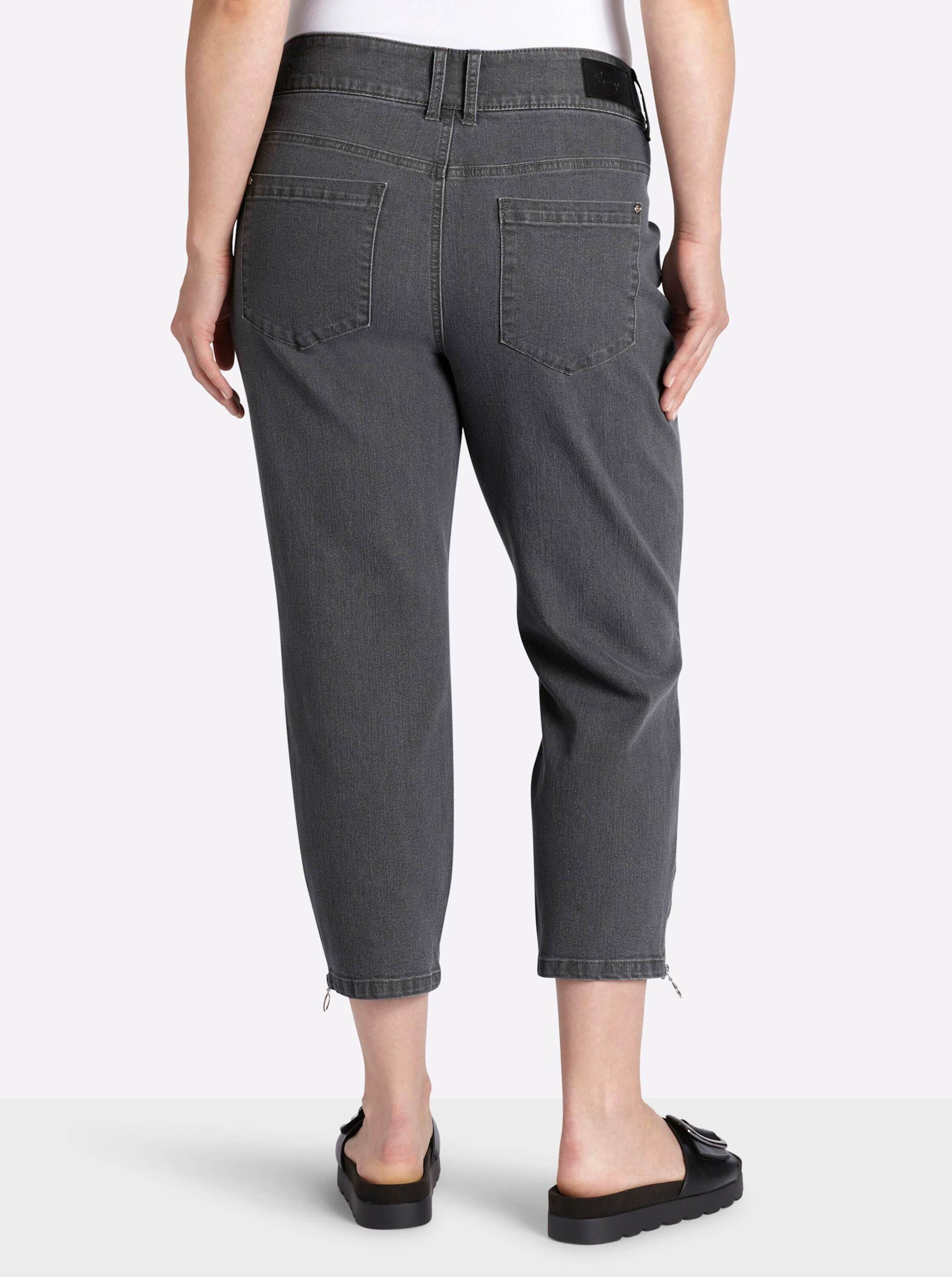 Sheego Jeansshorts 7/8-Jeans normal