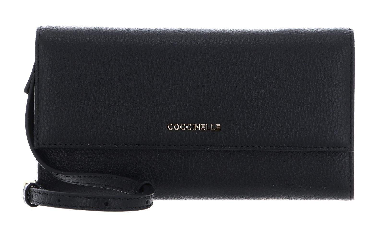 COCCINELLE Geldbörse Mini Bag Wallet Grained Leather, aus echtem Rindsleder