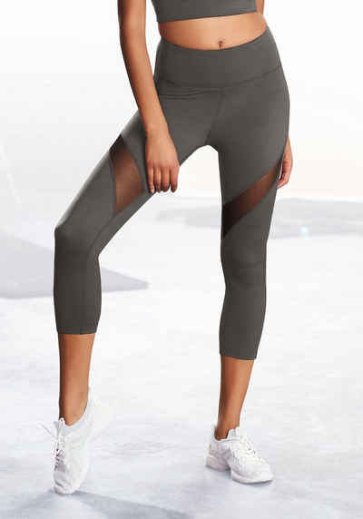 LASCANA ACTIVE Caprileggings -Sport Capri mit kleiner Raffung, Loungewear