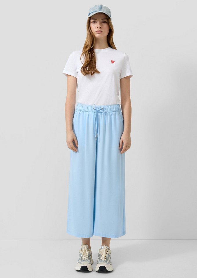 QS Culotte Hose Culotte aus Viskose