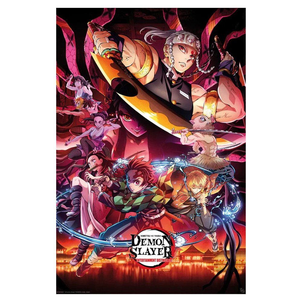 ABYstyle Poster Entertainment District - Demon Slayer, Entertainment District