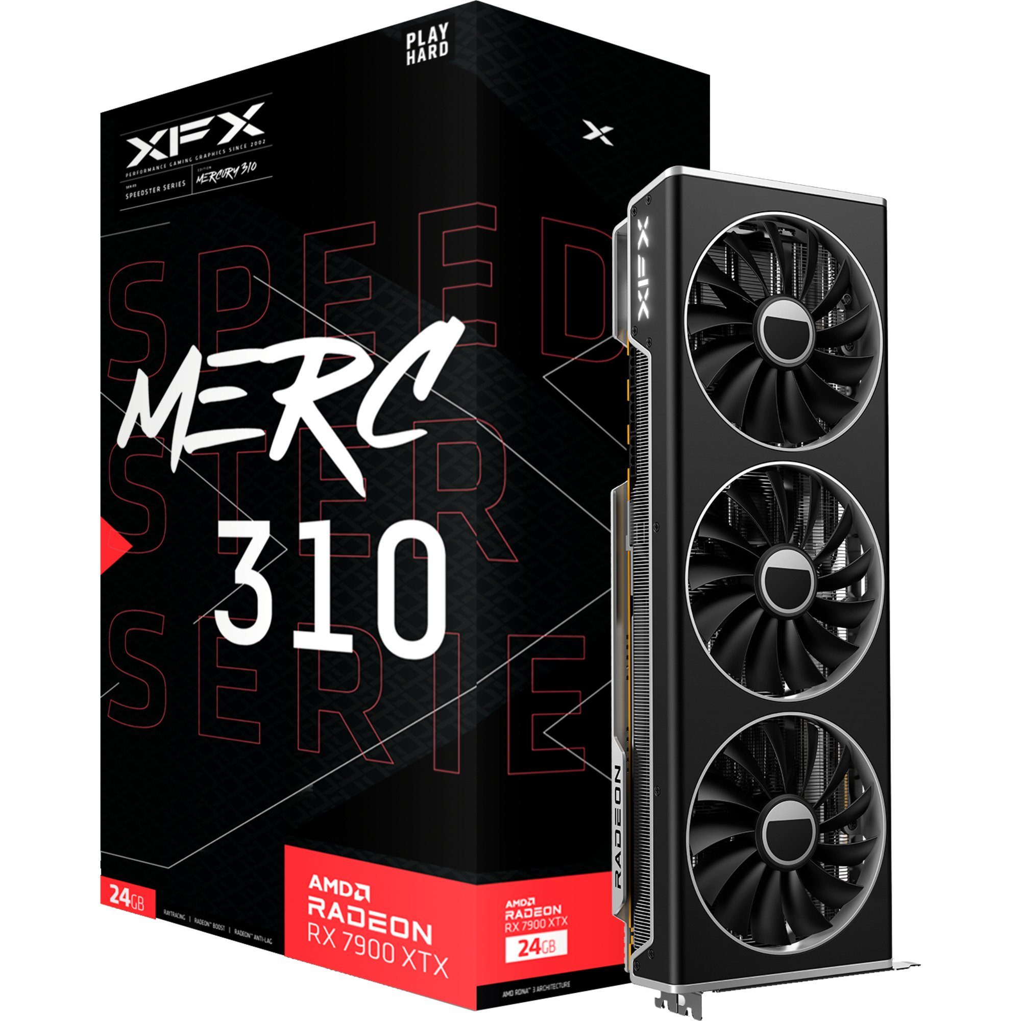 XFX Radeon RX 7900 XTX SPEEDSTER MERC 310 Black Grafikkarte