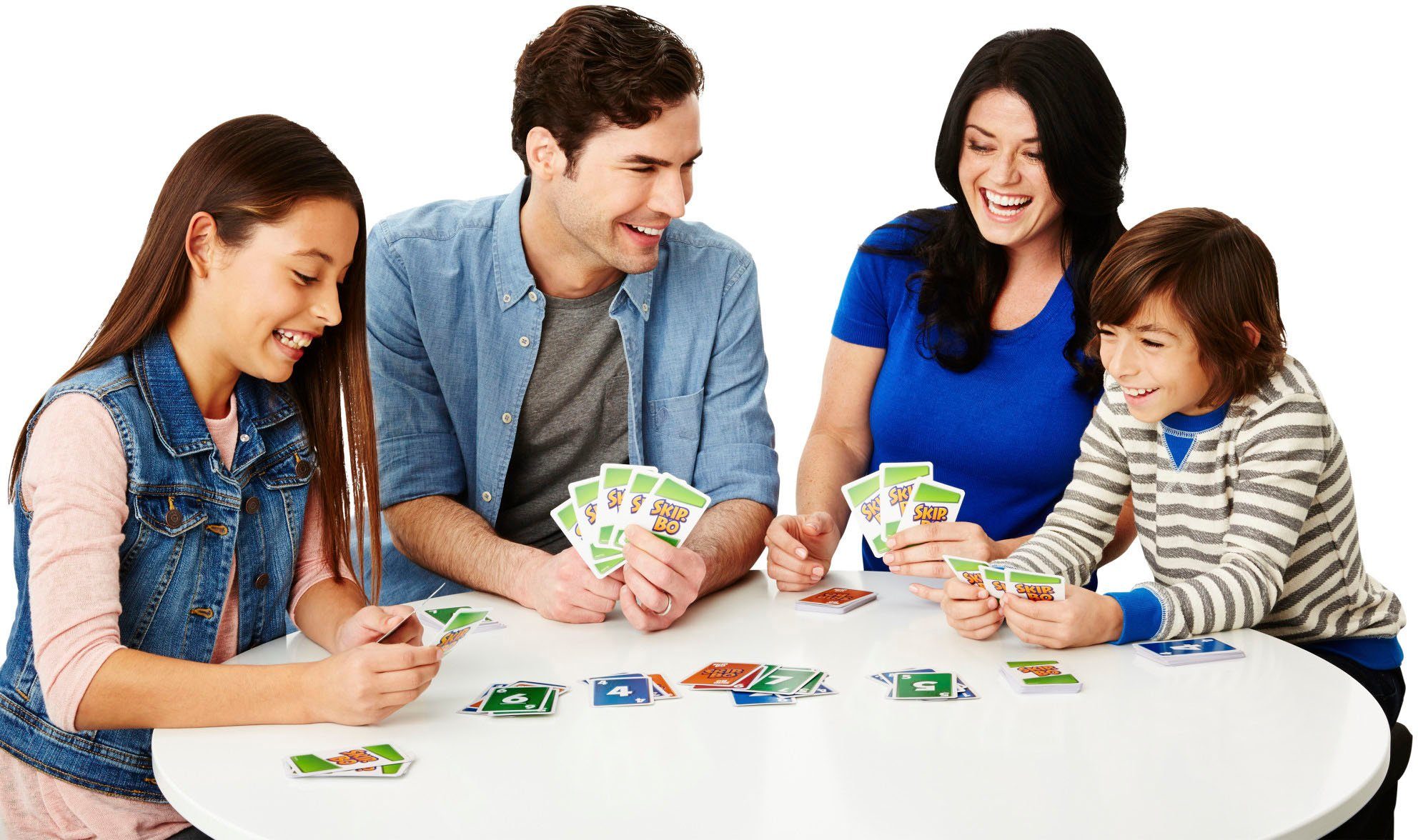 Mattel games Spiel Skip-Bo, Kartenspiel für die ganze Familie