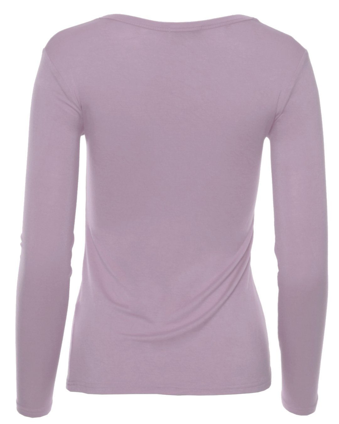 Muse Rundhalsshirt Basic Rundhals Langarmshirt Skinny günstig online kaufen