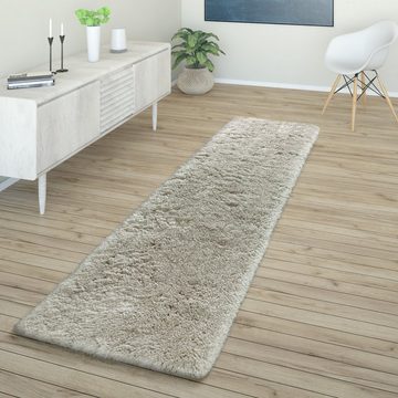 Hochflor-Teppich Wohnzimmer Hochflor Teppich Shaggy Sehr Soft, TT Home, Läufer, Höhe: 64 mm