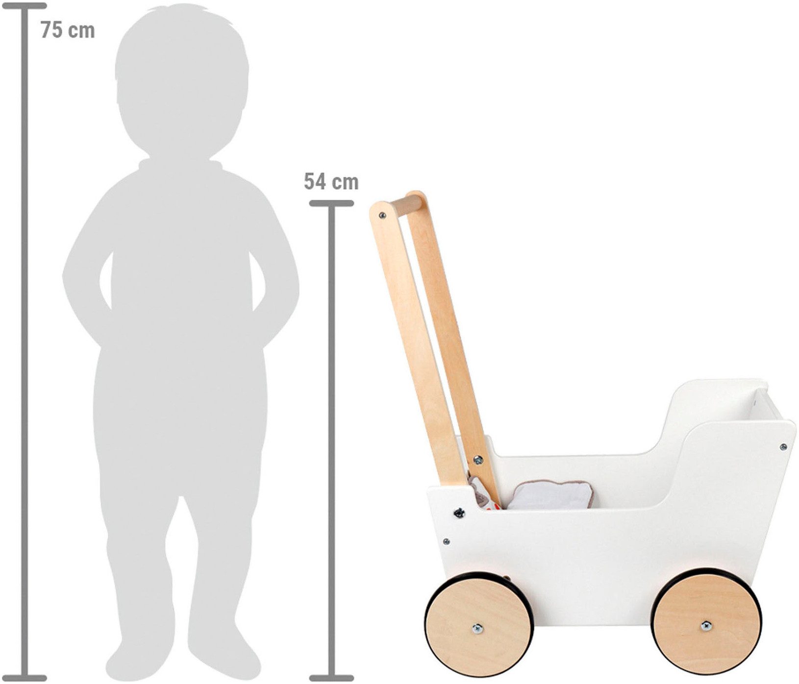 Small Foot Puppenwagen Little Button, aus Holz
