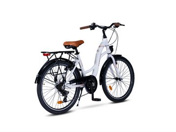 Toys Store Cityrad 26" Zoll Alu City Bike Mädchen Fahrrad Kinderfahrrad Shimano 21 Gang, 21 Gang, Shimano