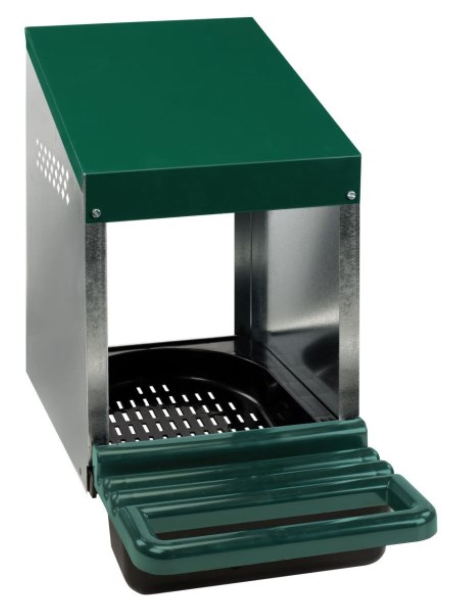 Kerbl Hühnerstall Legenest mit Kunststoffboden verzinkte Seitenteile, mit praktischer Inspektionsklappe