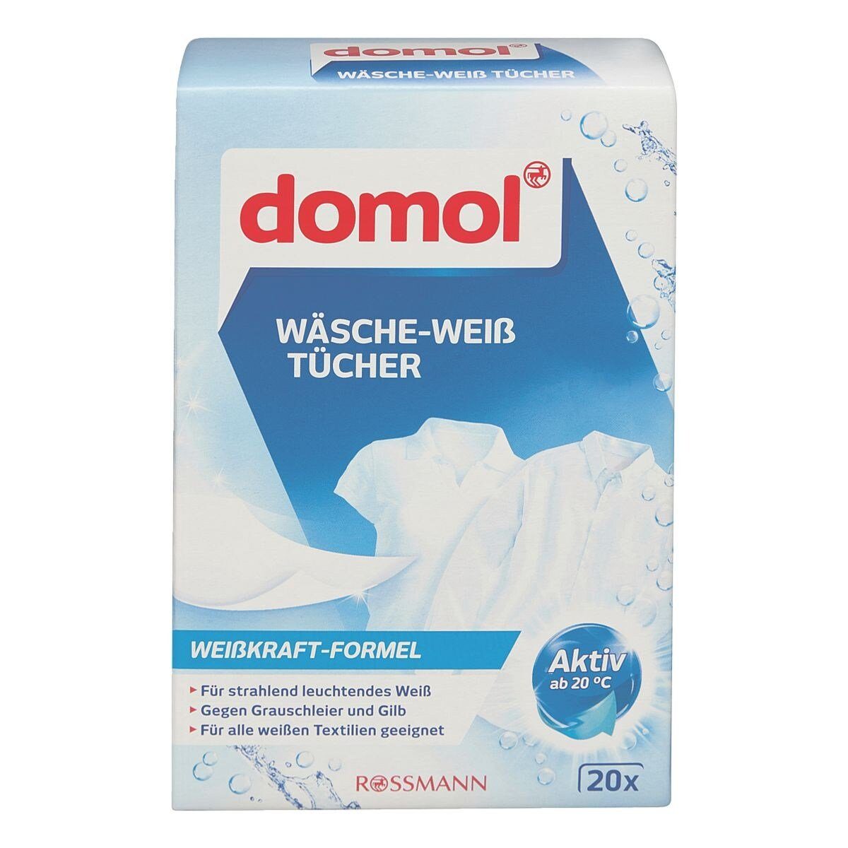Domol (Wäsche-Weiß 20 und Farb- Schmutzfangtücher Tücher, Stück)