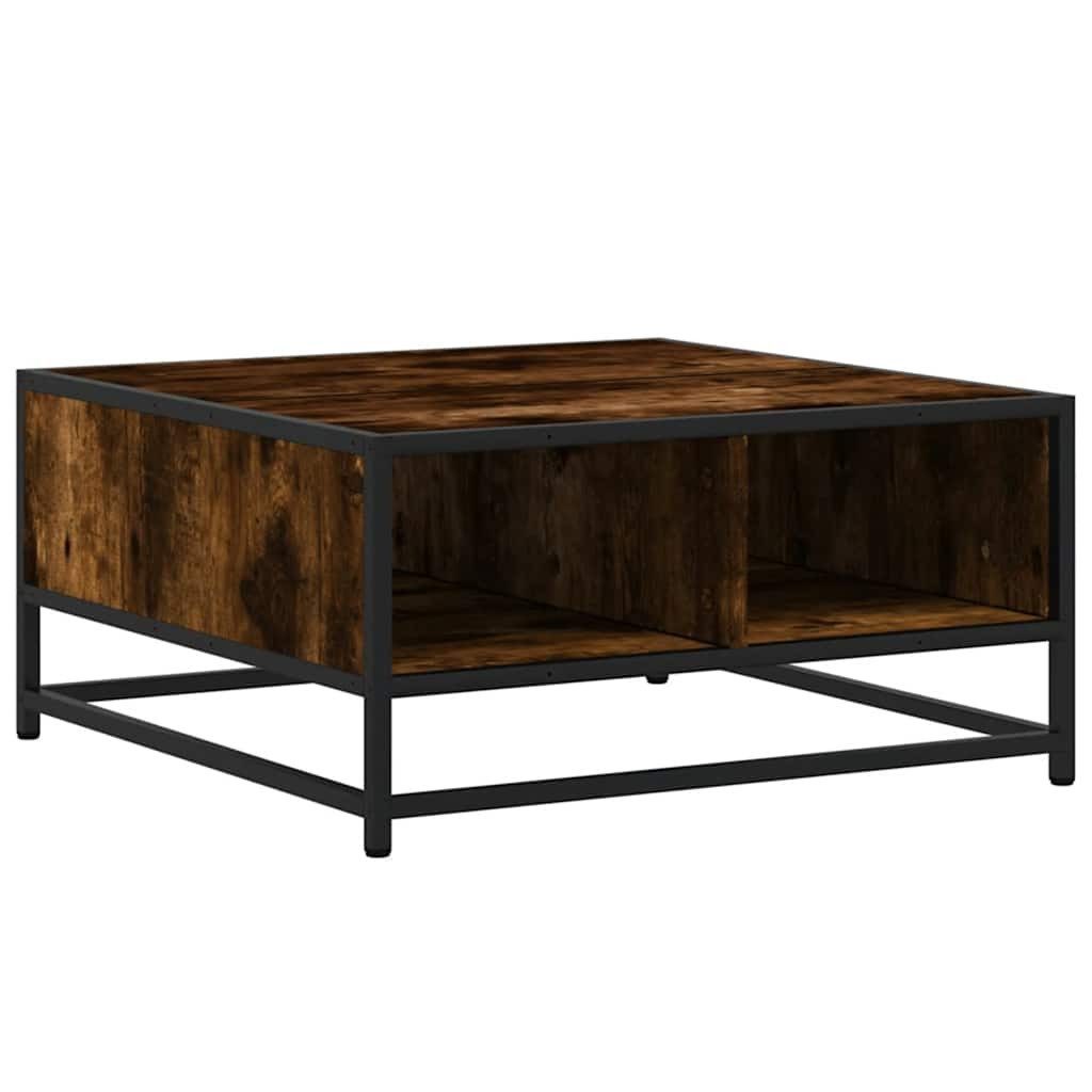 vidaXL Couchtisch Couchtisch Räuchereiche 60,5x60,5x30cm Holzwerkstoff günstig online kaufen