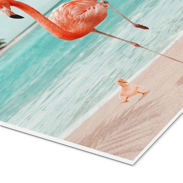 Posterlounge Forex-Bild Jonas Loose, Möchtegern-Flamingo, Illustration