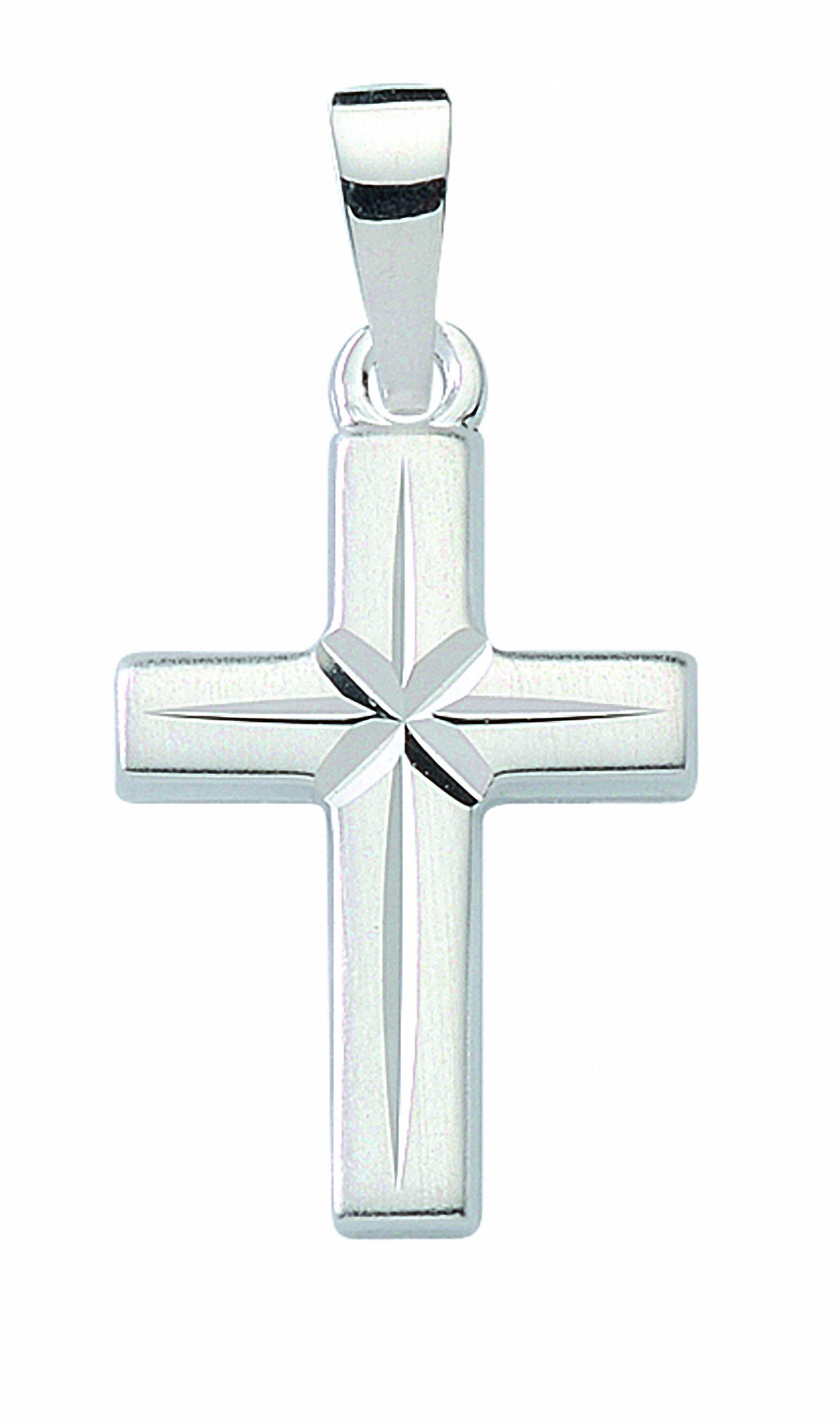 Adelia´s Kette mit Anhänger 925 - Schmuckset Set Kreuz Anhänger, Halskette Silber mit