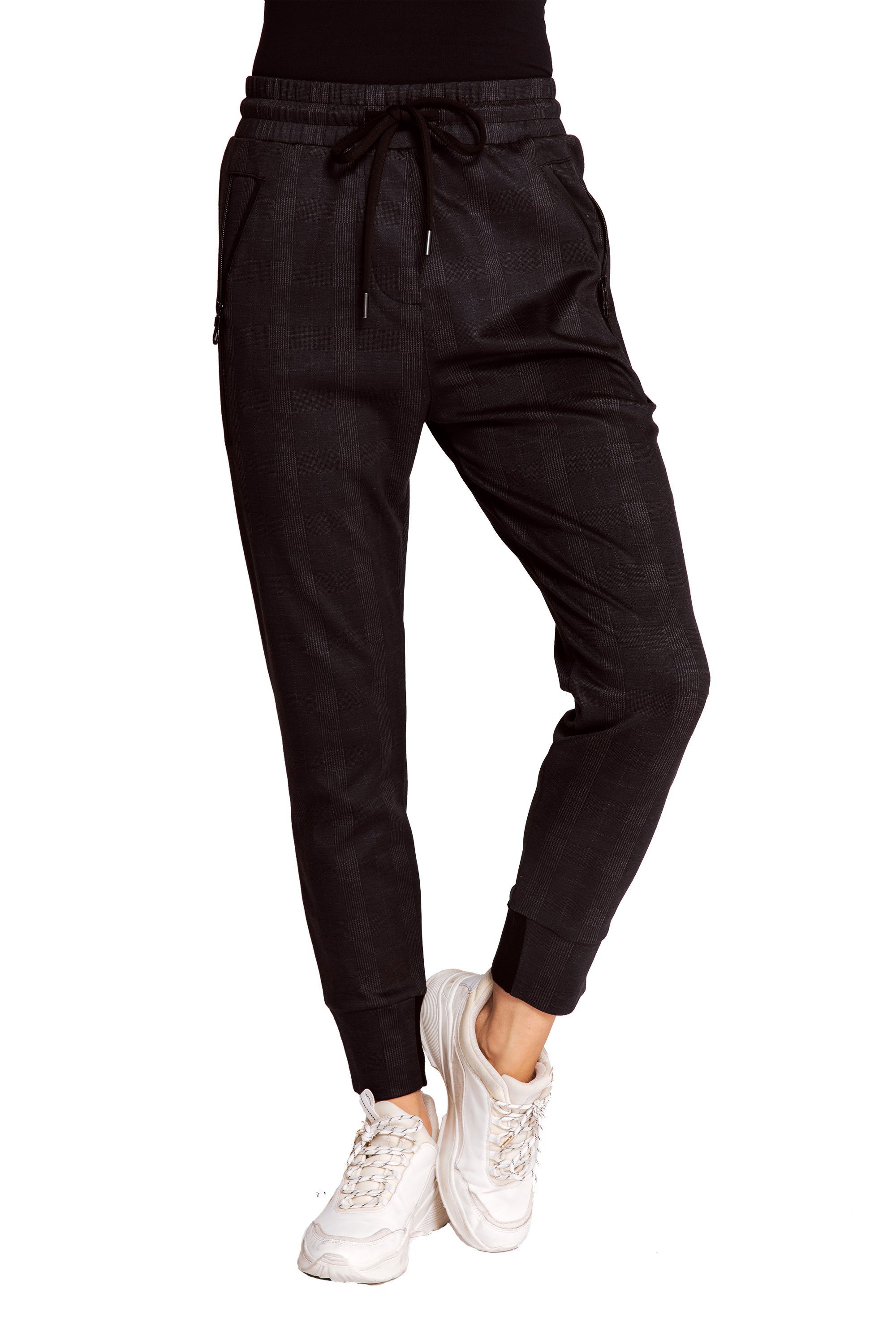 Zhrill Stoffhose Jogger Pants FABIA Anthra (0-tlg) angenehmer Tragekomfort