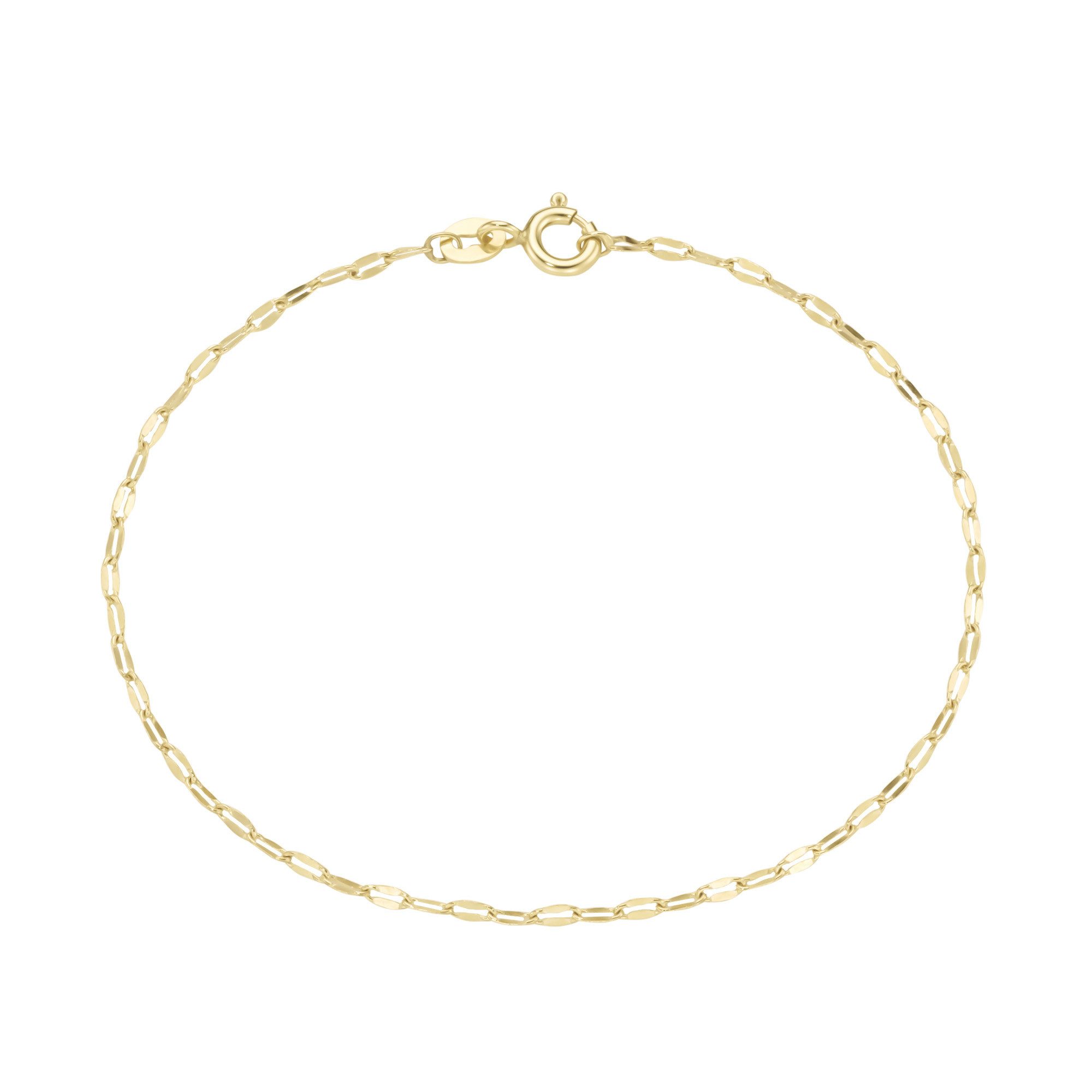 Luigi Merano Armband fantasieförmig mit diamantierten Gliedern, Gold 375