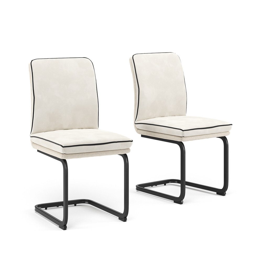 Esszimmerstuhl Eleganza, Beige, 2er Set