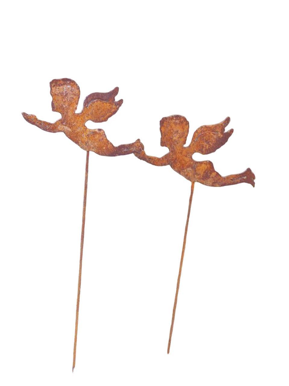 Deko-Impression Gartenstecker Topfstecker Beetstecker 2 Engel Gartenstecker günstig online kaufen