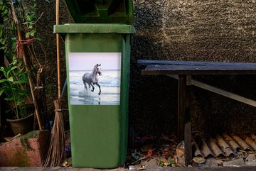 MuchoWow Wandsticker Pferde - Luft - Meer (1 St), Mülleimer-aufkleber, Mülltonne, Sticker, Container, Abfalbehälter