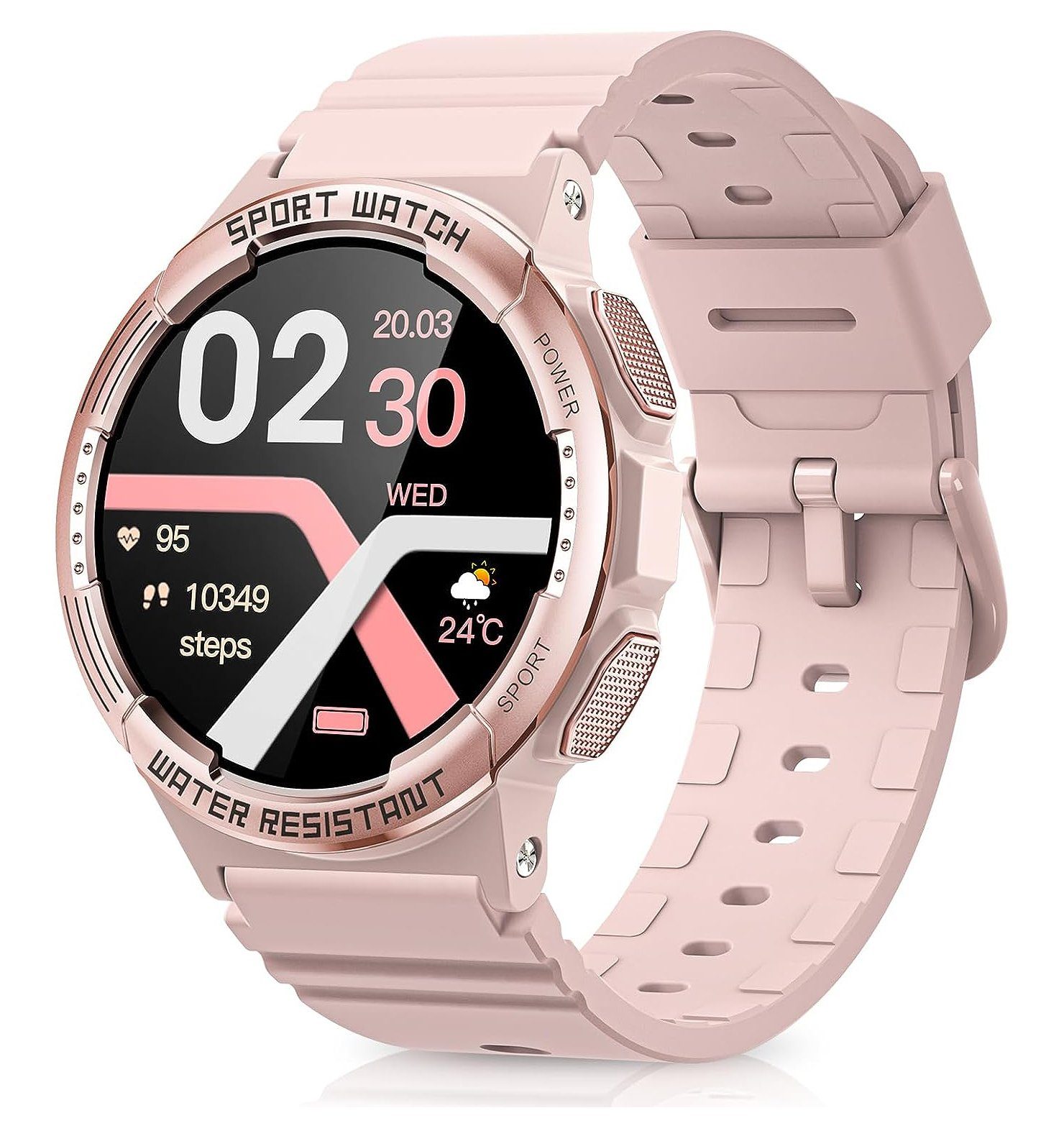 IBETTER Smartwatch, Fitness Tracker Uhr mit Anruffunktion für Damen Herren Smartwatch (1,3