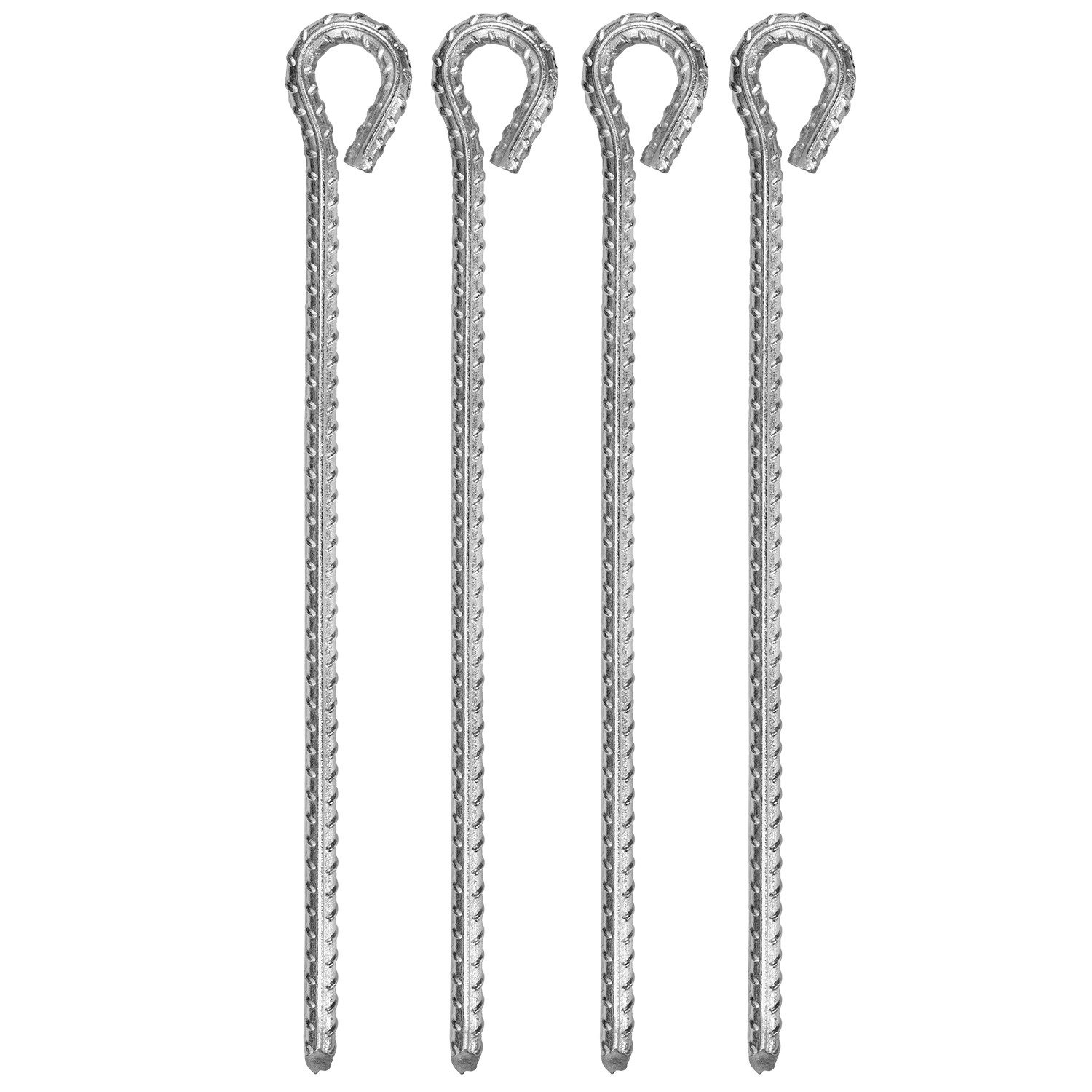 Moritz Zelthering 2011661-Variation 364659V02 Sturmhering 30 cm Verzinkter Stahl mit Öse, (4-St)