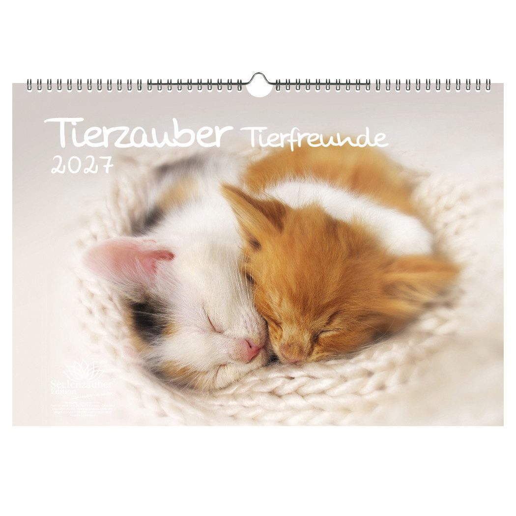 Seelenzauber Wandkalender Tierzauber Tierfreunde DIN A3 Kalender für 2027 verschiedene Tiere