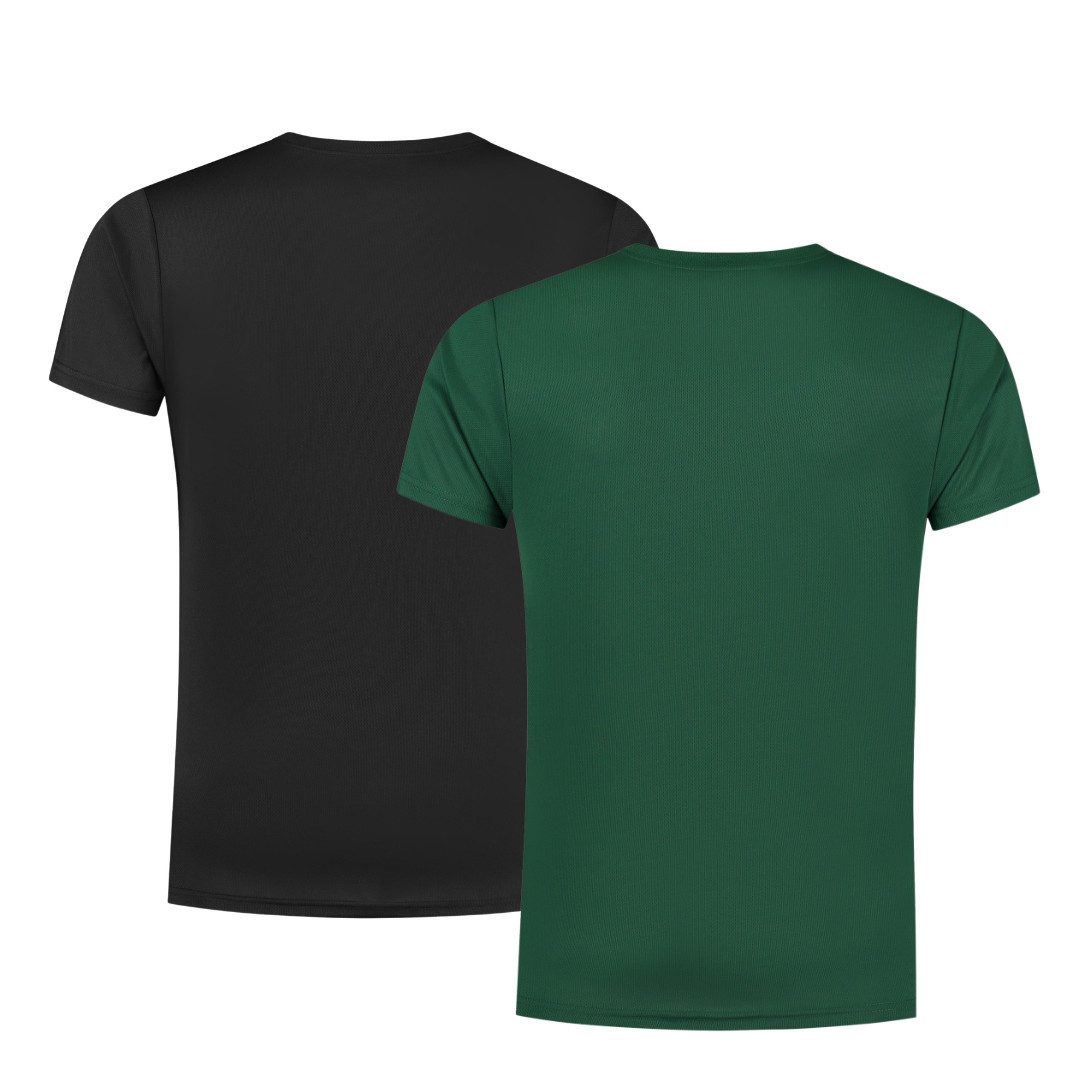 Rogelli Funktionsshirt Herren Laufshirt 2er-Pack Kurzarmshirt