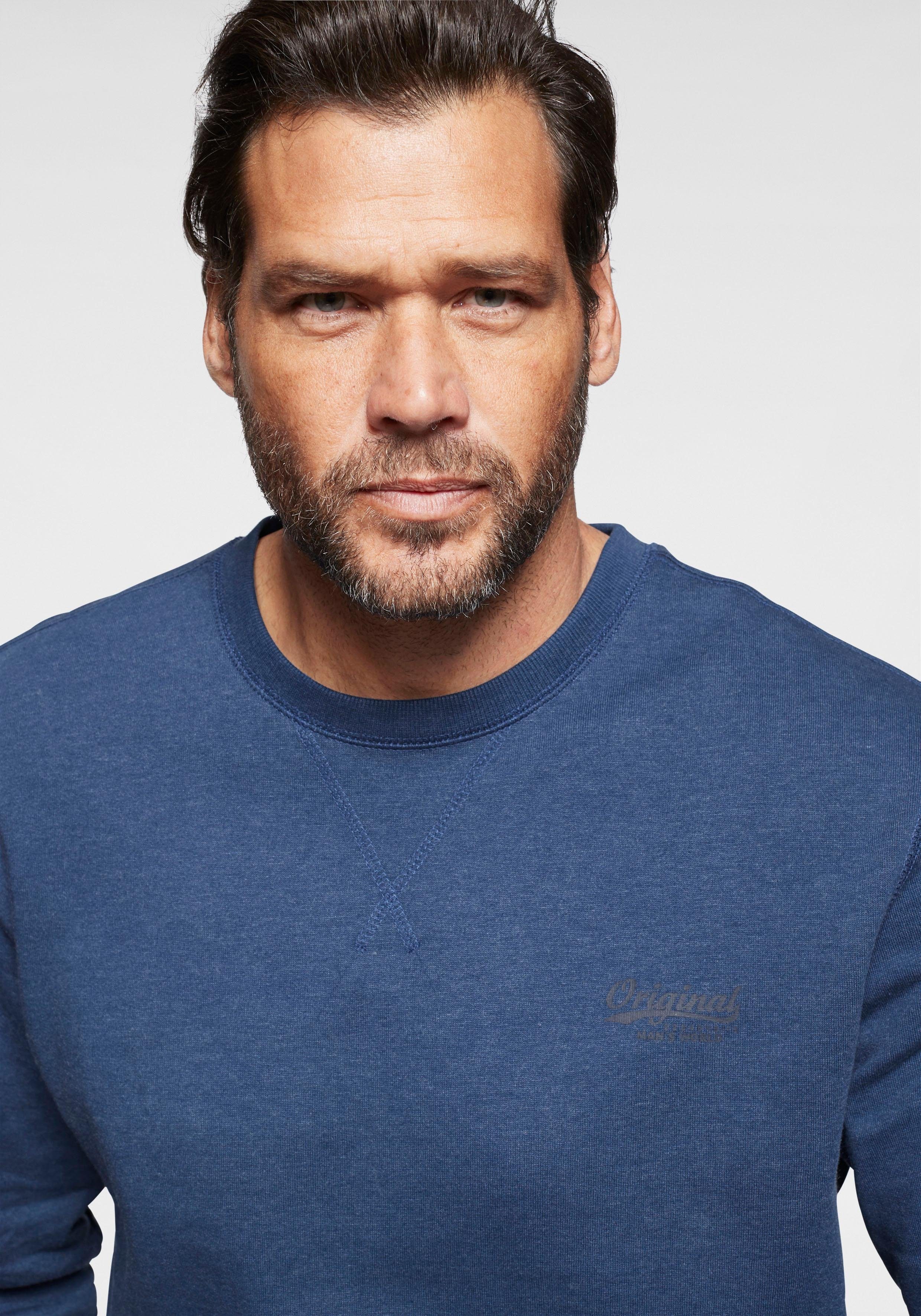 Man's World Sweatshirt in vielen Top Farben! Perfekt für Alltag, Freizeit und Büro Premium Bestseller mit klarer Passform - Starke Preis Leistung!