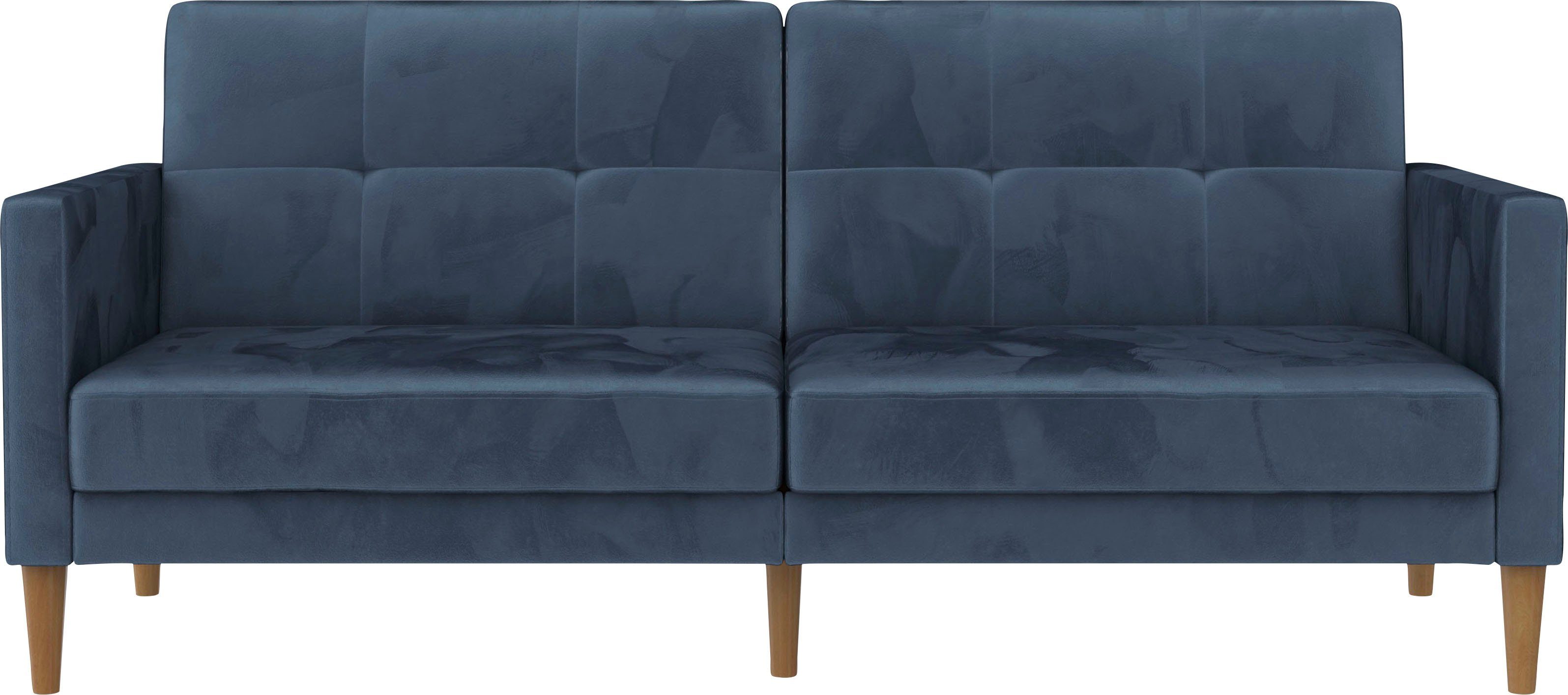 Dorel Home 3-Sitzer Lilly, Bett-Funktion, Rückenlehne 3-fach verstellbar, Sitzhöhe 43 cm