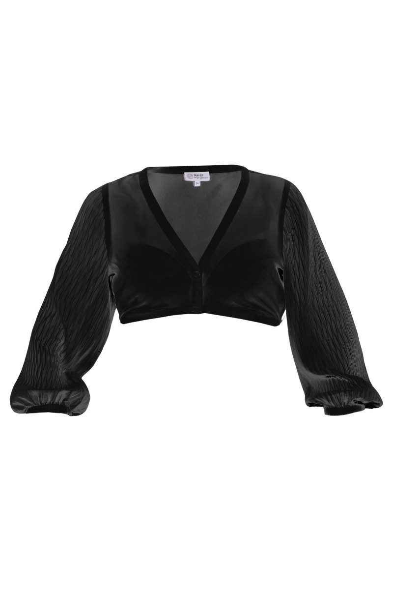 MarJo Dirndlbluse Dirndlbluse - NANDLSTADT - schwarz günstig online kaufen