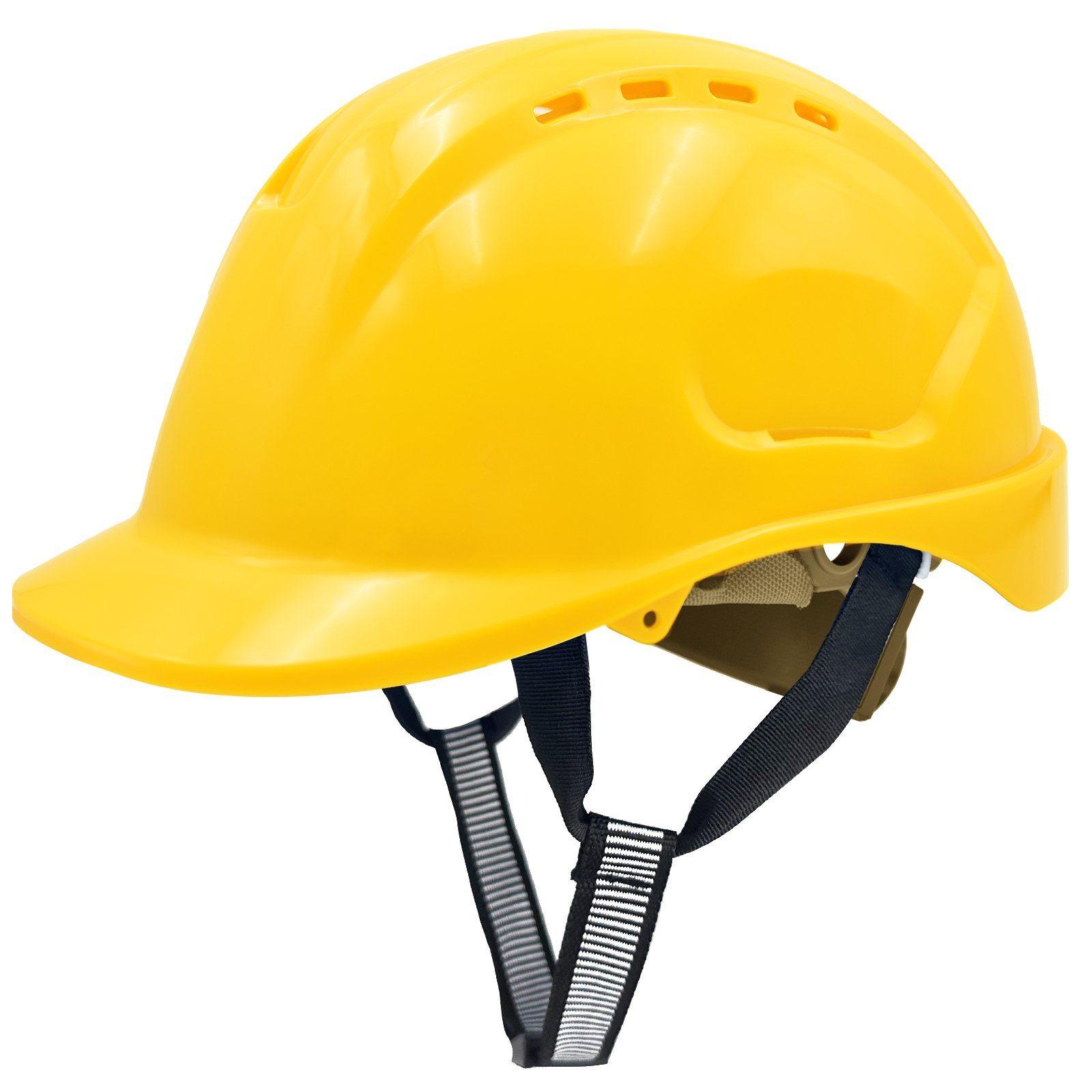 Mustbau Schutzhelm, ABS Bauhelm Arbeitshelm Bauarbeiterhelm,52-66cm Einstellbar