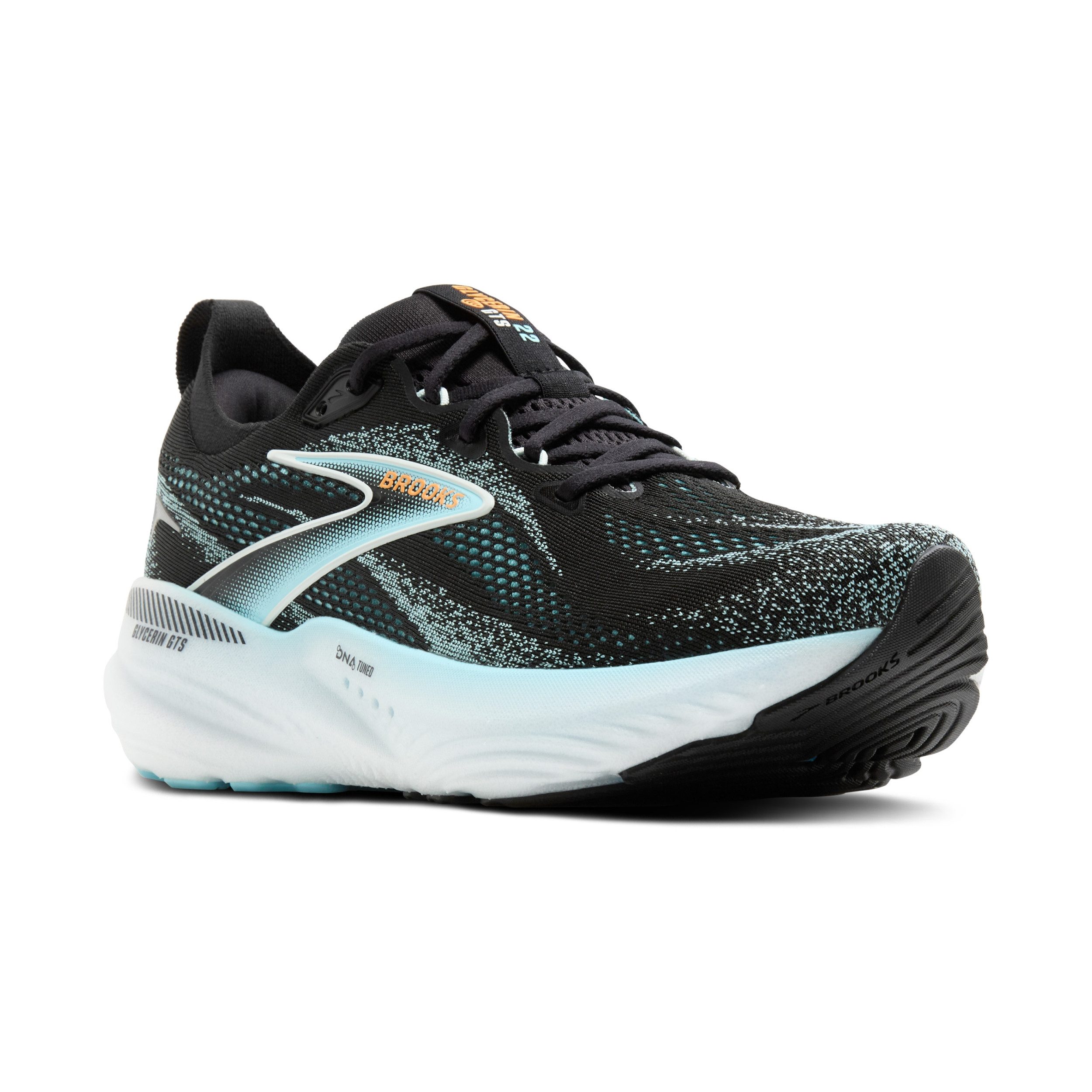Brooks Glycerin GTS 22 BLACK/ATOMIZER/BLAZING ORANGE günstig online kaufen