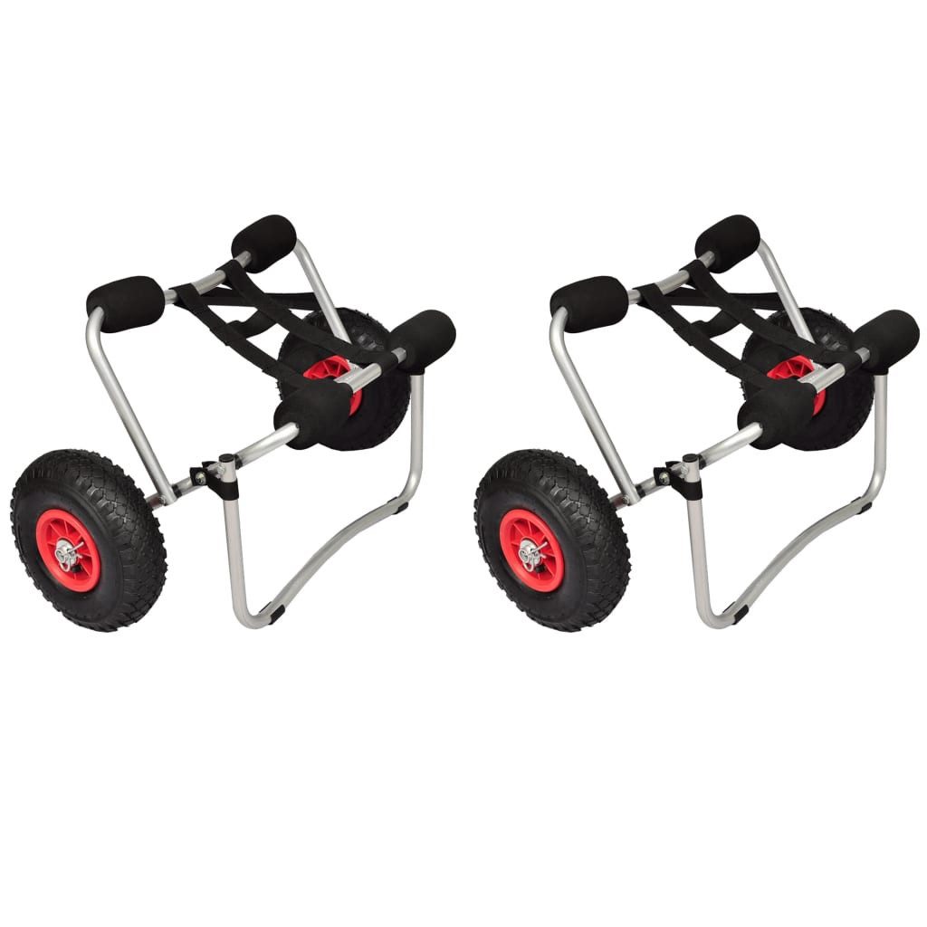 PKW-Anhänger Kajakwagen 2 Stk Aluminium
