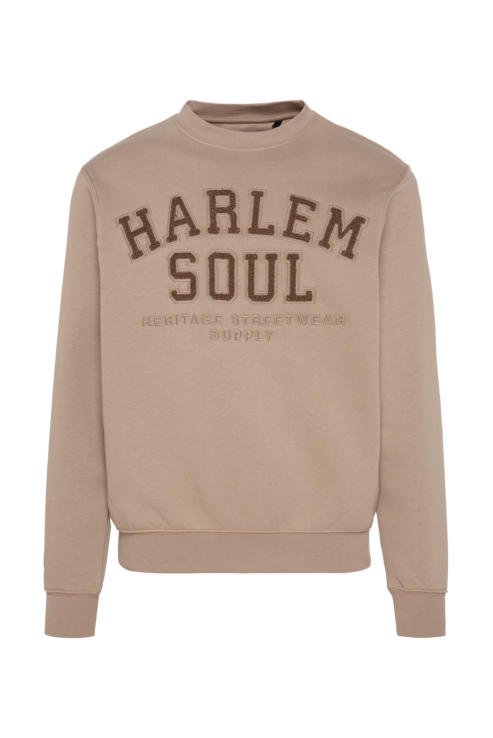 Harlem Soul Sweater mit Frottee Lettern