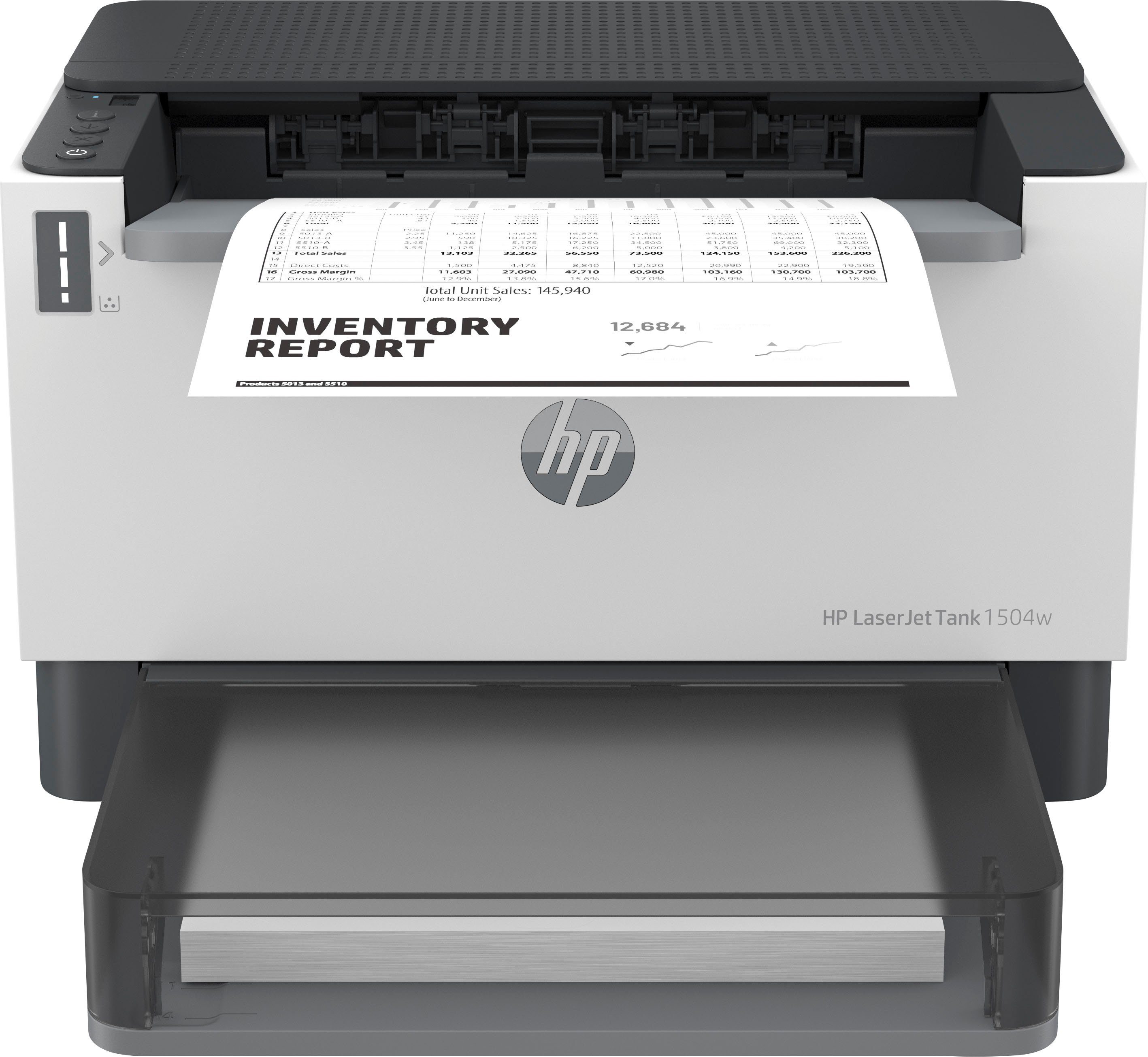 HP LaserJet Tank 1504w Laserdrucker, (Bluetooth, LAN (Ethernet), Wi-Fi  Direct, HP Instant Ink kompatibel)