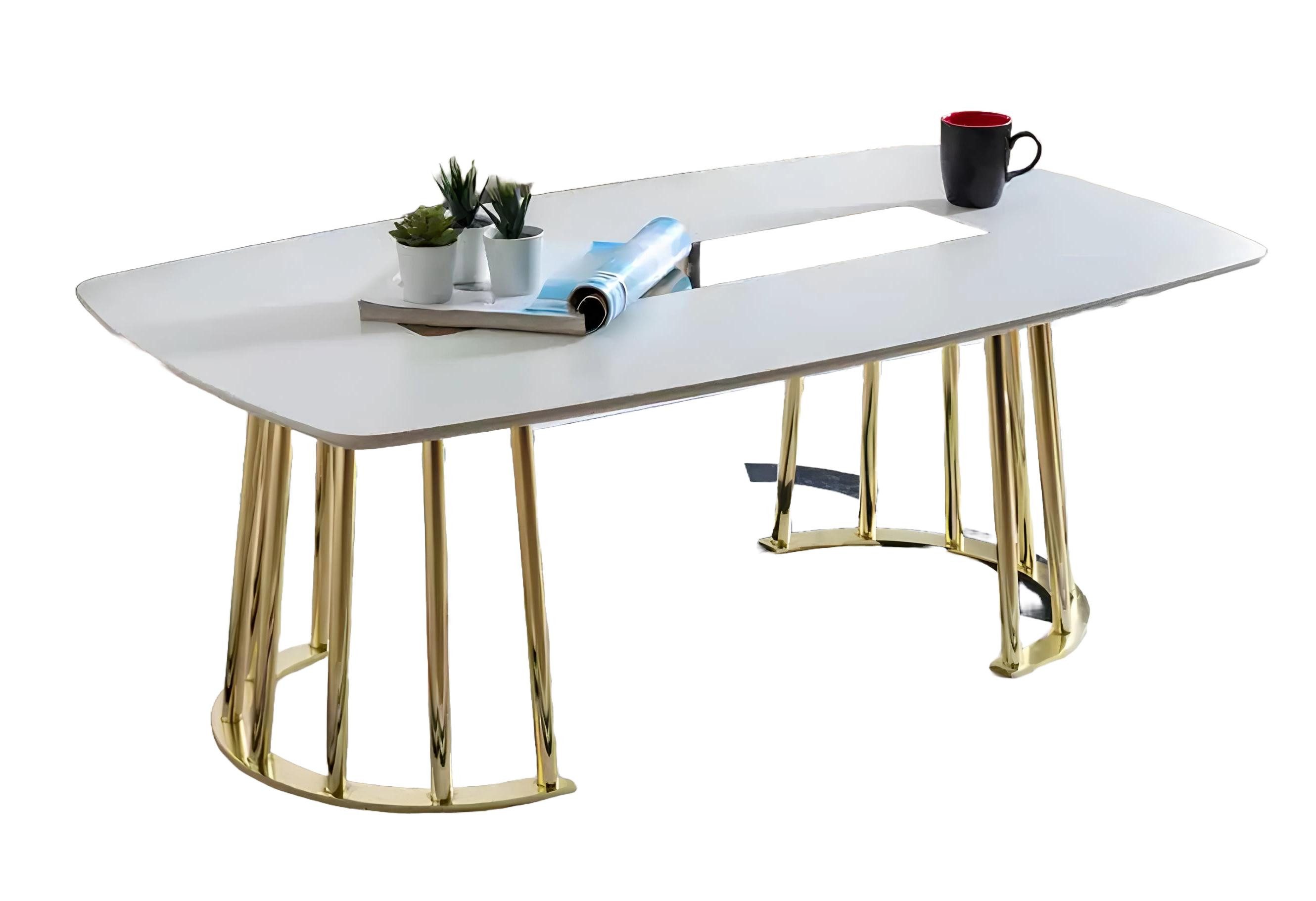 Xlmoebel Couchtisch Moderner weißer Couchtisch mit luxuriösem Design (Packung, 1-St., Couchtisch), Hergestellt in Europa