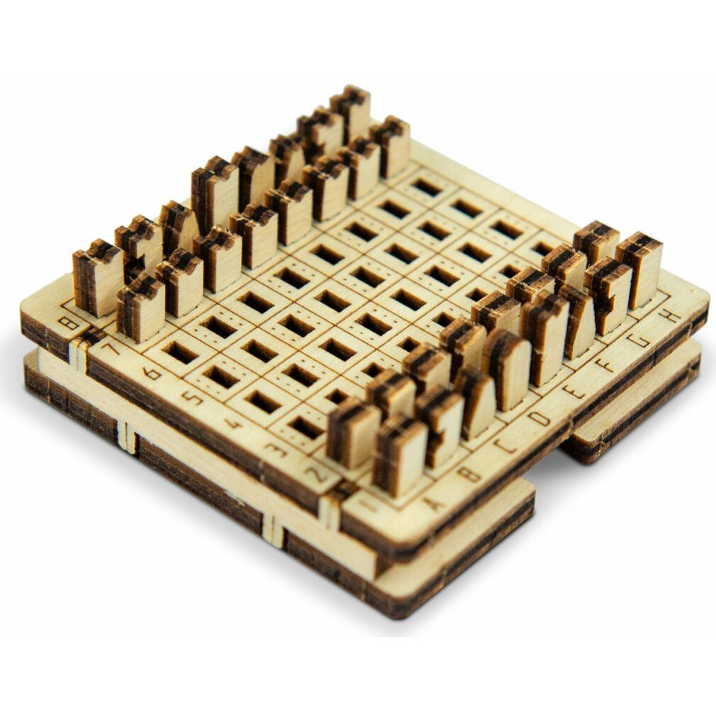 Wooden City Spiel 3D Puzzlespiel Mini-Schach