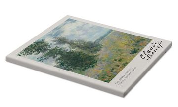 Posterlounge Leinwandbild Claude Monet, Die Mohnfelder, Wohnzimmer Malerei
