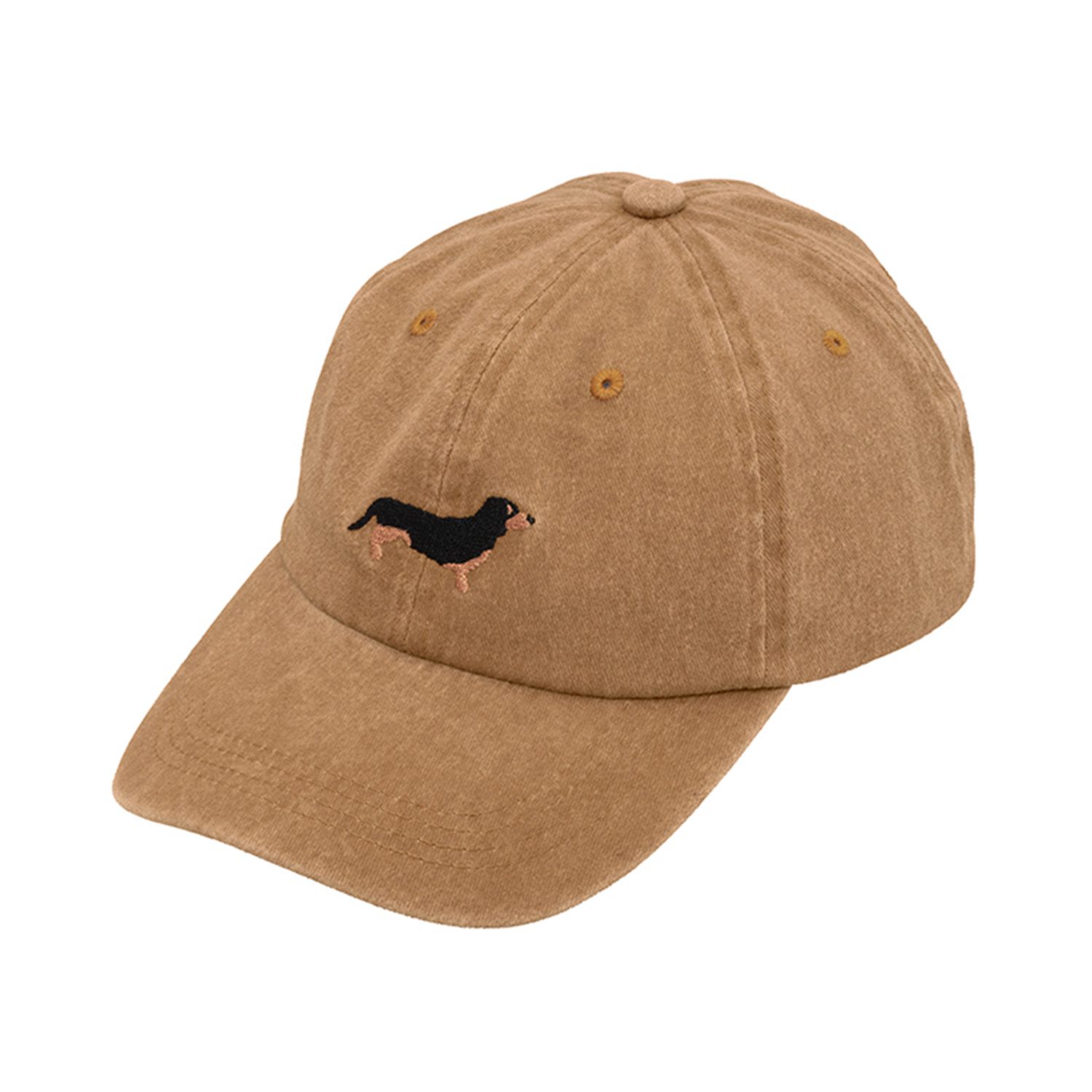 Fiebig Baseball Cap Verwaschene Baseball Cap Dackel aus 100% Baumwolle