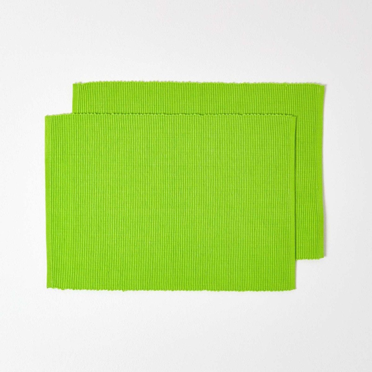 Homescapes Platzset Tischset limette im 2er-Set – 30 x 45 cm, 100% Baumwoll günstig online kaufen