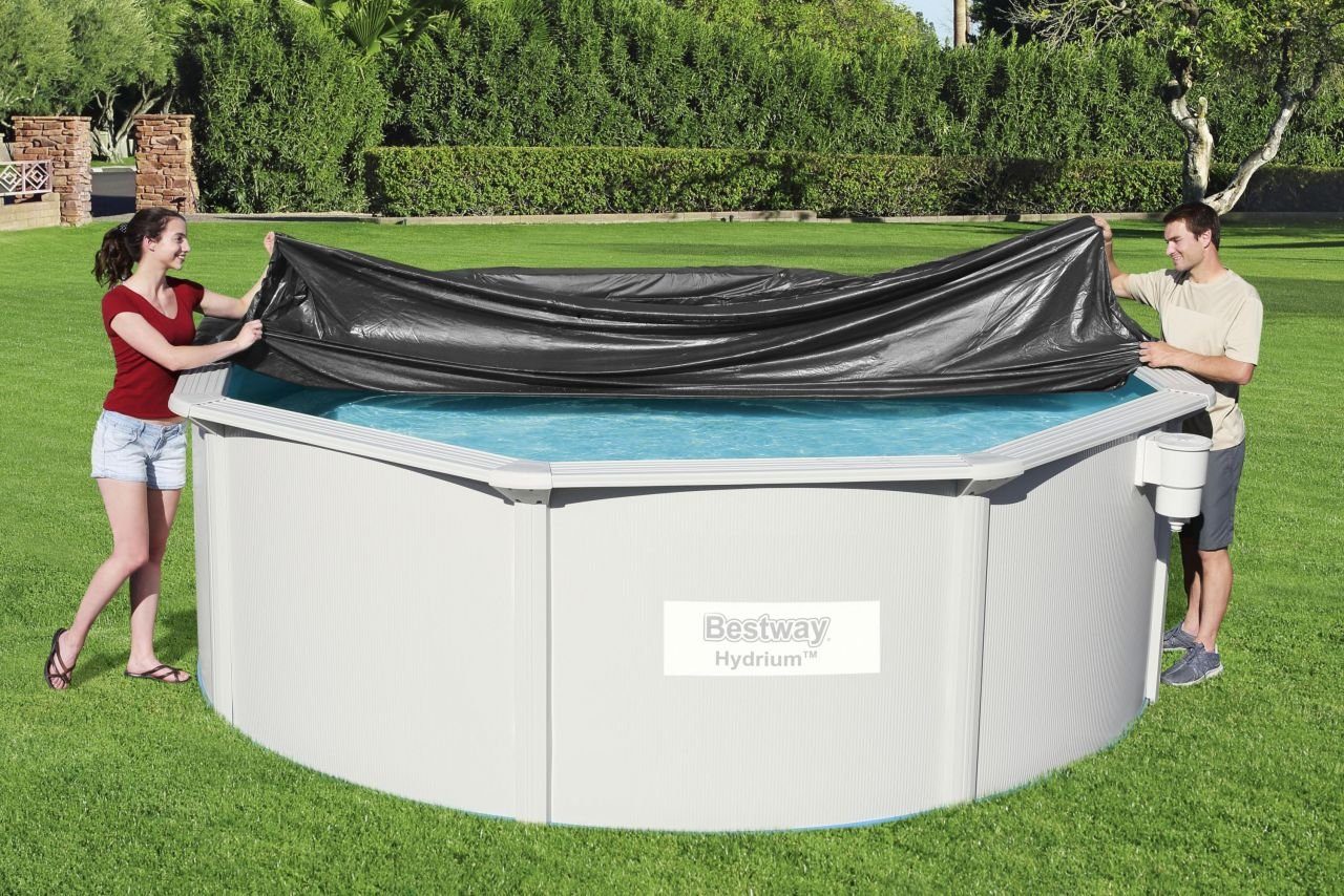 Thumbnail - BESTWAY Pool-Abdeckplane Bestway Flowclear Abdeckplane PVC Ø 401 cm