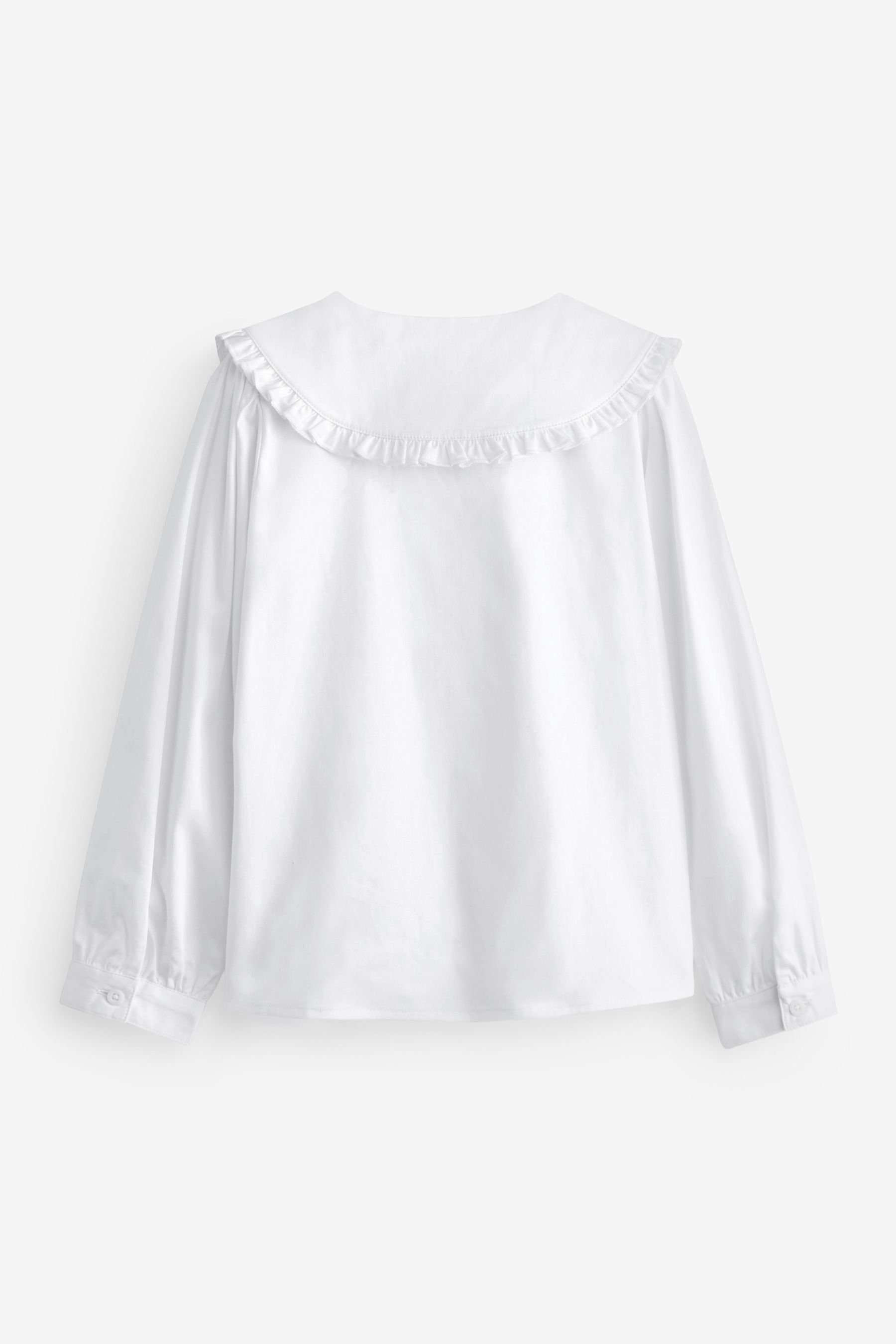 Next Langarmshirt Langärmelige Bluse aus Baumwollstretch günstig online kaufen