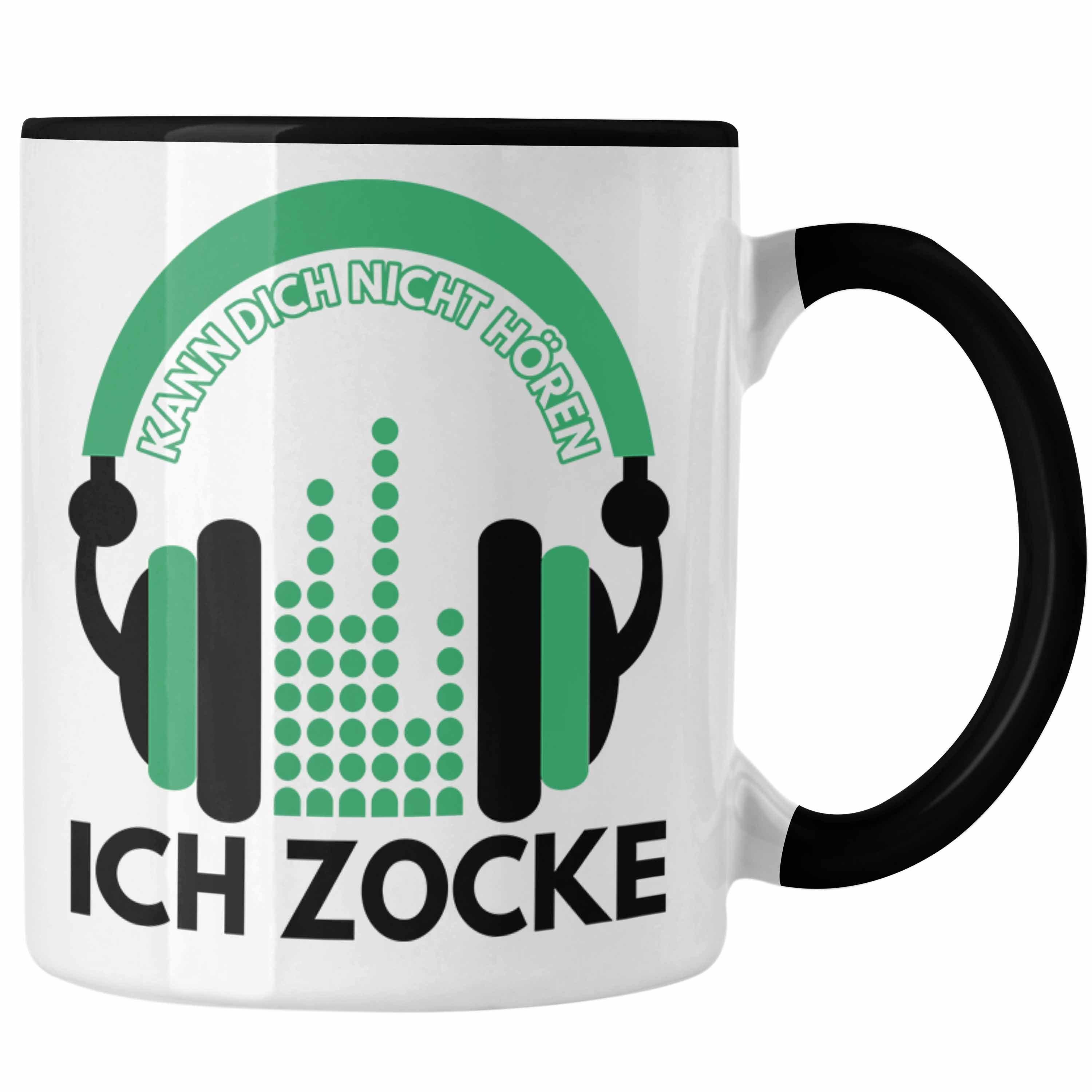 Trendation Tasse Trendation Tasse Gamergirl Gamer Geschenk - Nicht Kann Zocke Schwarz Dich Hören Ich