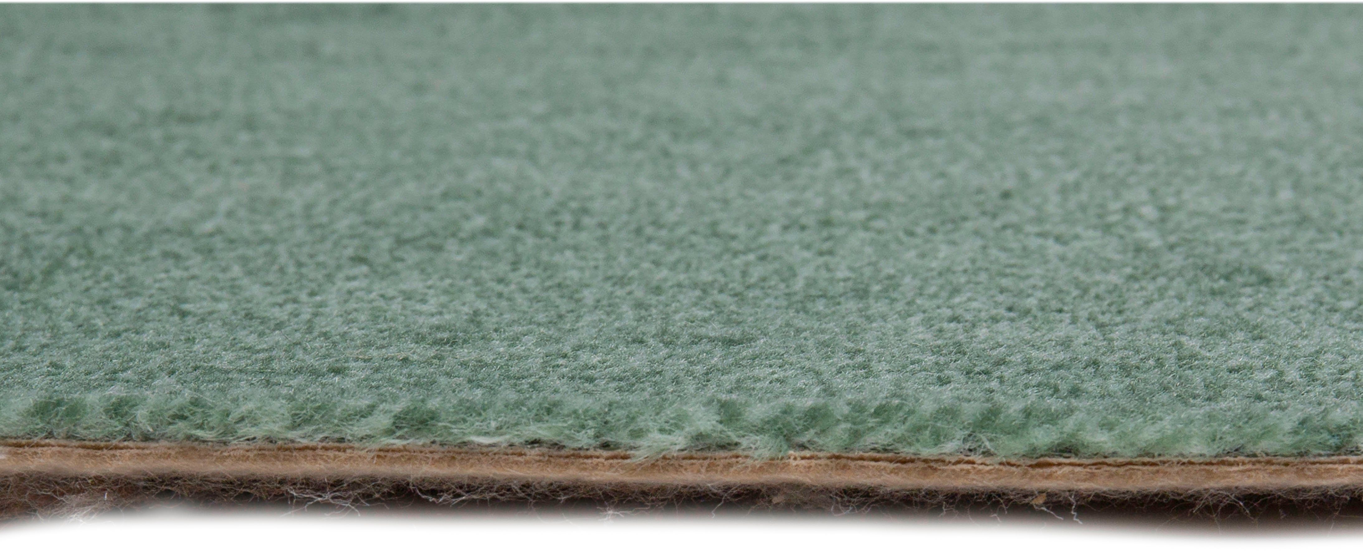 Teppichboden Coupon Velours Catania, cm, meliert, oder strapazierfähig grün 400 Andiamo, pflegeleicht mm, 500 cm rechteckig, & Breite Höhe: 7,5