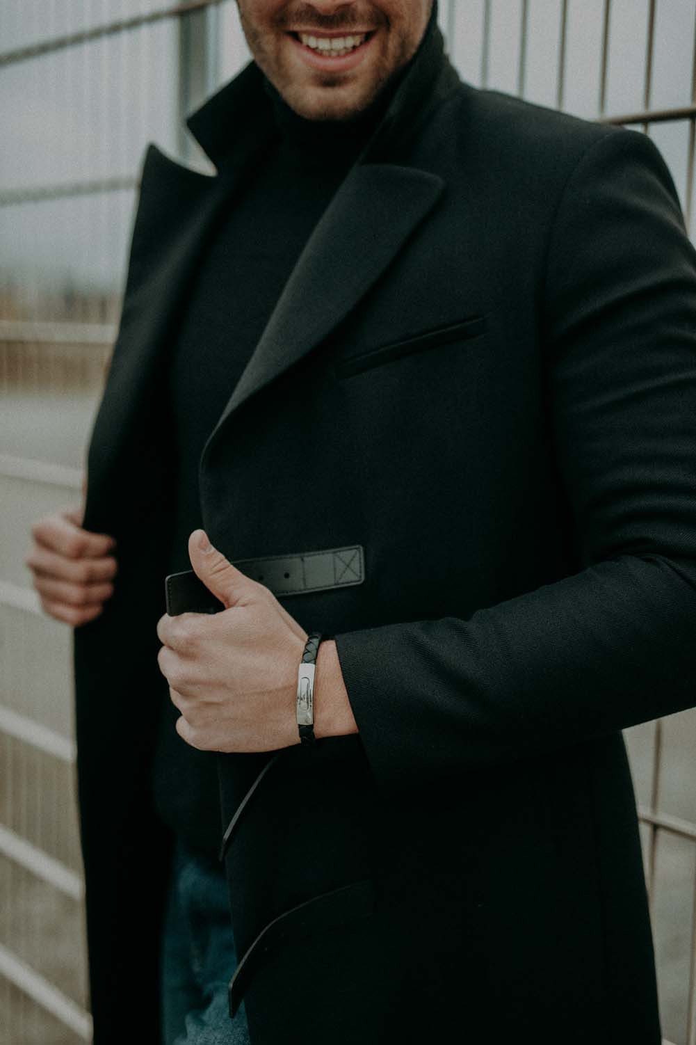 Lunavit Armband Lunavit Magnet Lederarmband Nexus, schwarz günstig online kaufen